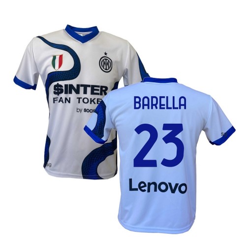Maglia Inter BARELLA 23 Replica Ufficiale 2021-2022 Maglietta Trasferta 