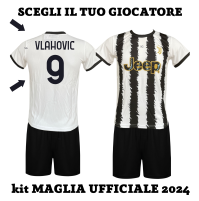 kit Maglia Vlahovic 9 ufficiale autorizzata 2023/2024 bianconera home