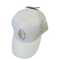 Cappellino Milan ufficiale bianco stemma oro 