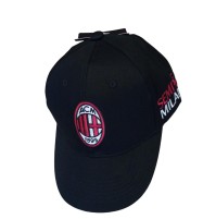Cappellino Milan ufficiale  nero con logo ricamato